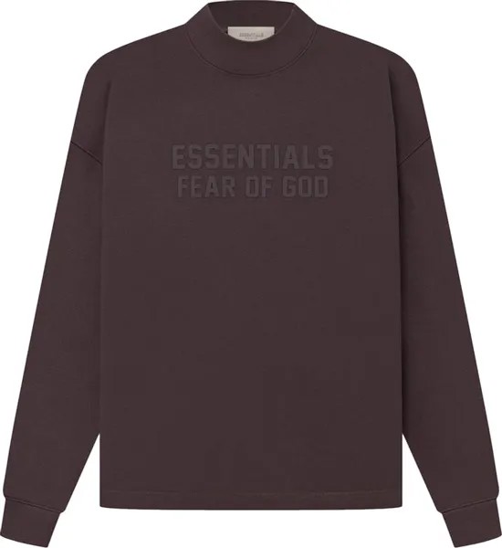 Толстовка Fear of God Essentials Relaxed Crewneck 'Plum', коричневый