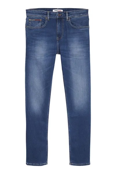Джинсы на теле с потертым эффектом Tommy Jeans, синий