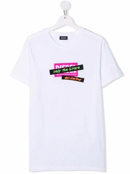 Diesel Kids футболка с логотипом