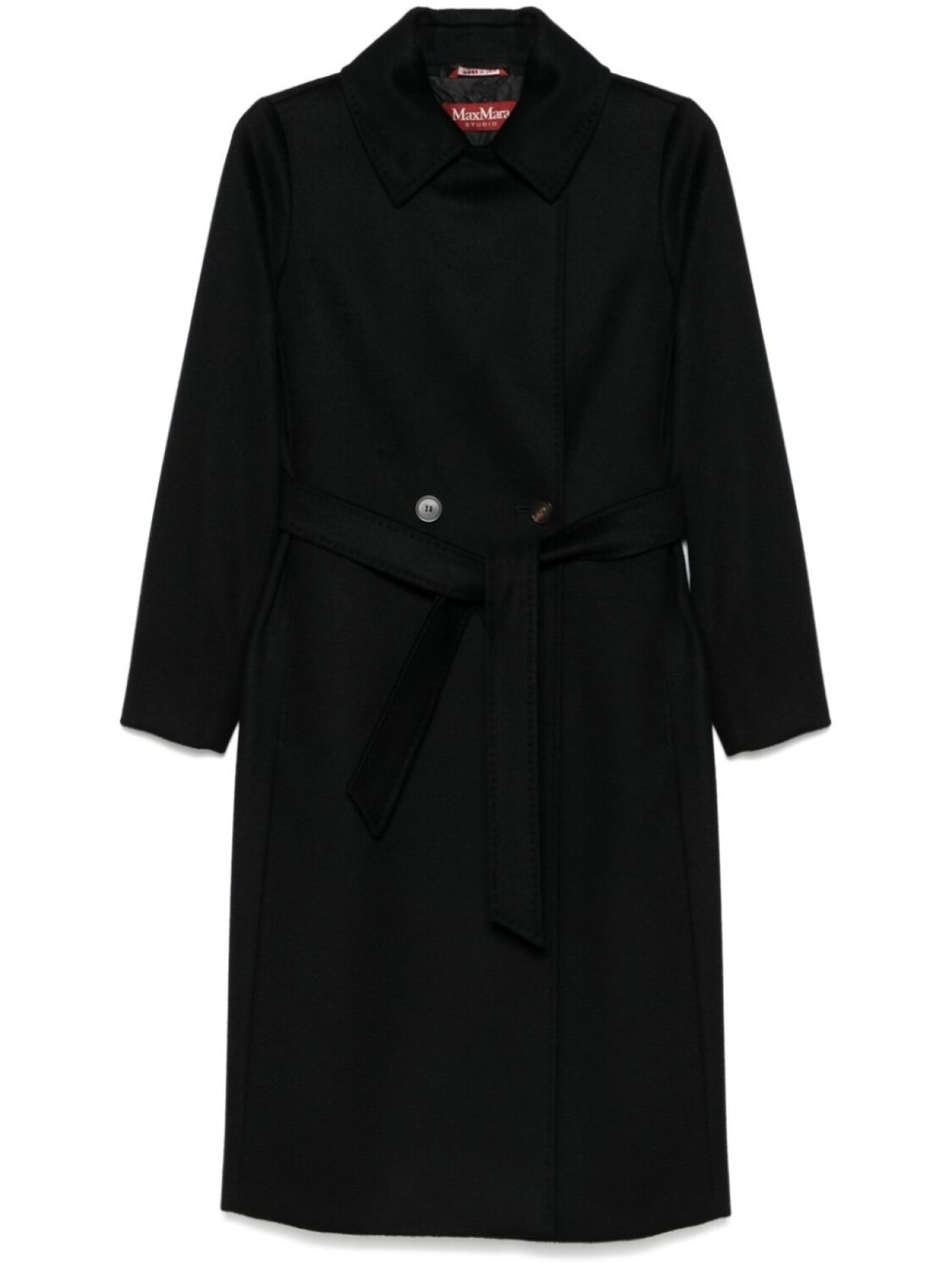Пальто из коллагена Max Mara, черный