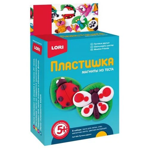Масса для лепки LORI Пластишка магниты - Луговые друзья (Пз/Т-004)