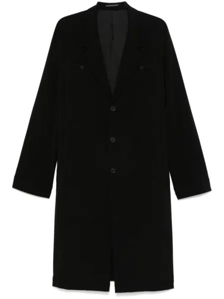 Yohji Yamamoto однобортное пальто, черный