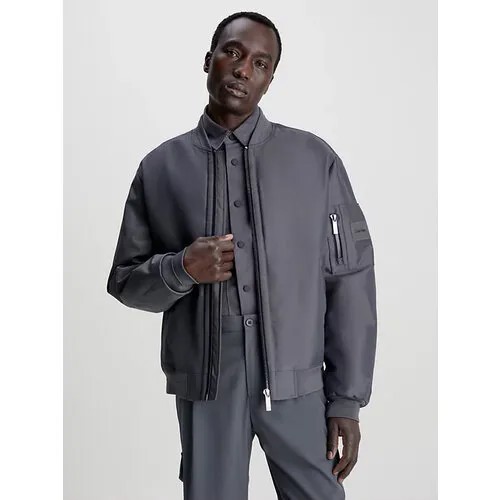 Бомбер CALVIN KLEIN, размер XL, серый
