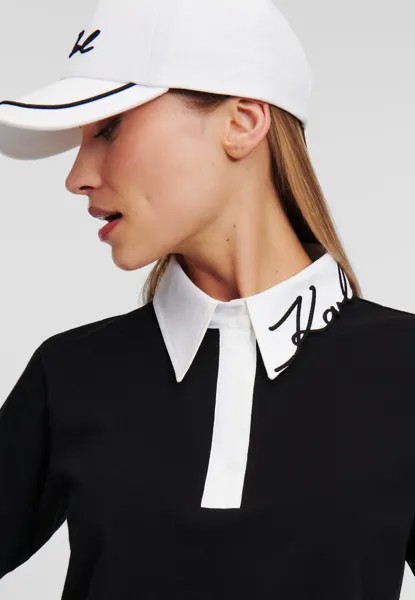 Поло SIGNATURE KARL LAGERFELD, черный