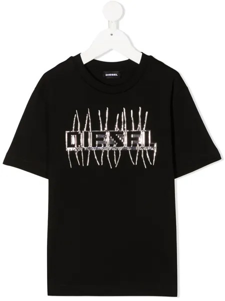 Diesel Kids футболка с круглым вырезом и логотипом