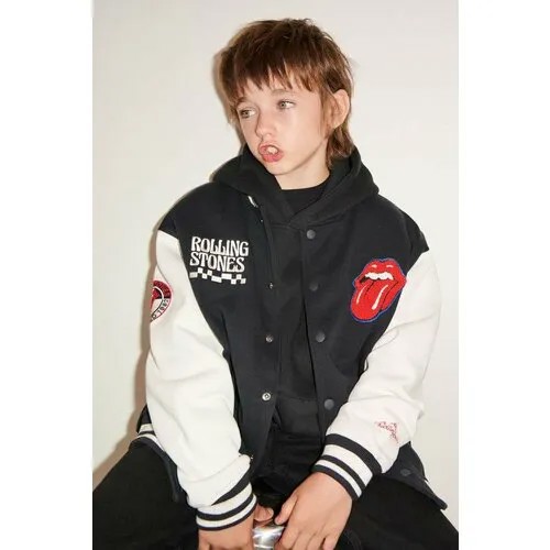 Кардиган Zara, размер 164, белый, черный