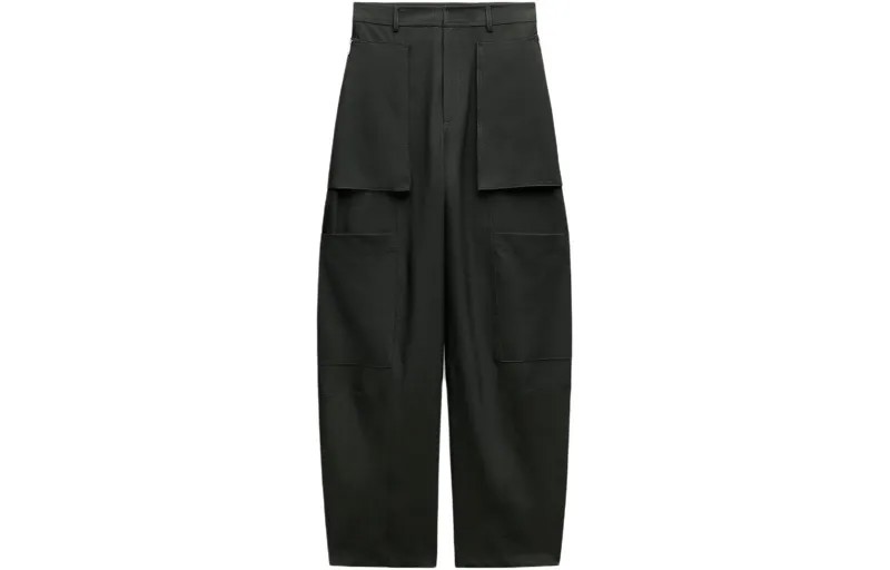 Брюки-карго женские зеленые Zara