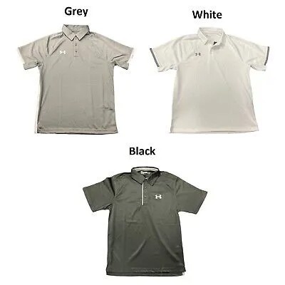 Under Armour Mens UA Rival Athletic Pullover Polo с короткими рукавами и воротником