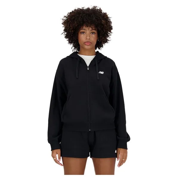 Толстовка New Balance Sport Essentials French Terry Full Zip, черный