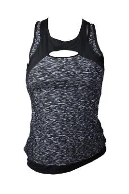 Calvin Klein Черный Синий Топ Танкини Космического Окрашения XS