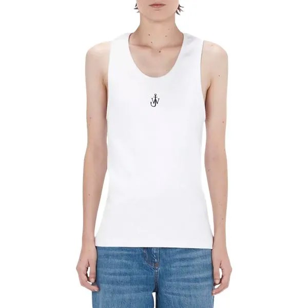 Футболка tanktop mit logo white white J.W. Anderson, белый