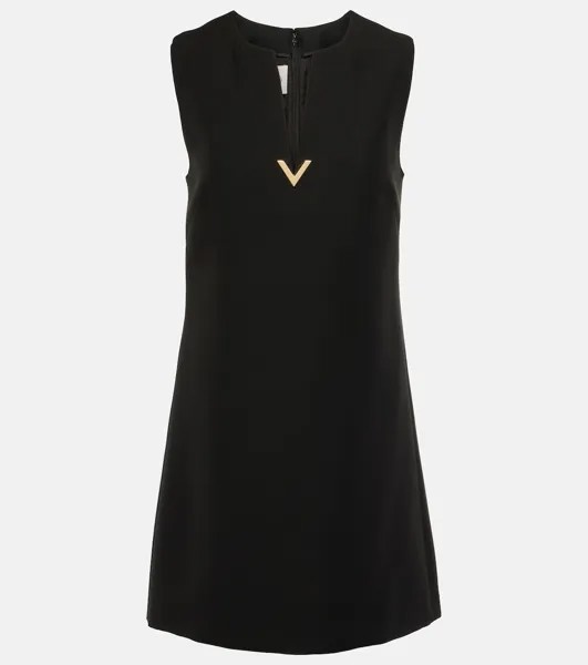 Мини-Платье Crêpe Couture VGold Valentino, черный