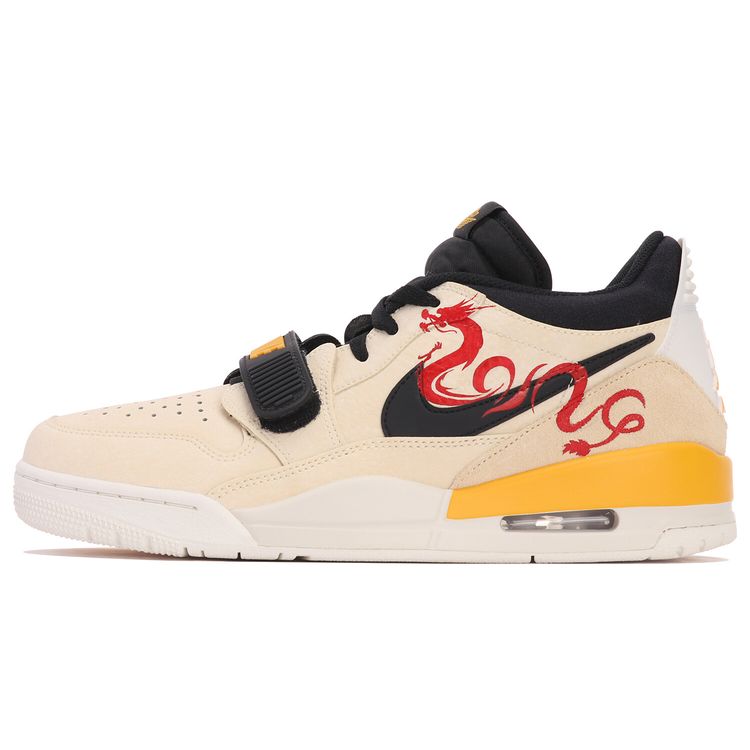 Кроссовки Jordan Legacy 312 Vintage Basketball Shoes Men Low-top Beige/black/red, бежевый/черный/красный
