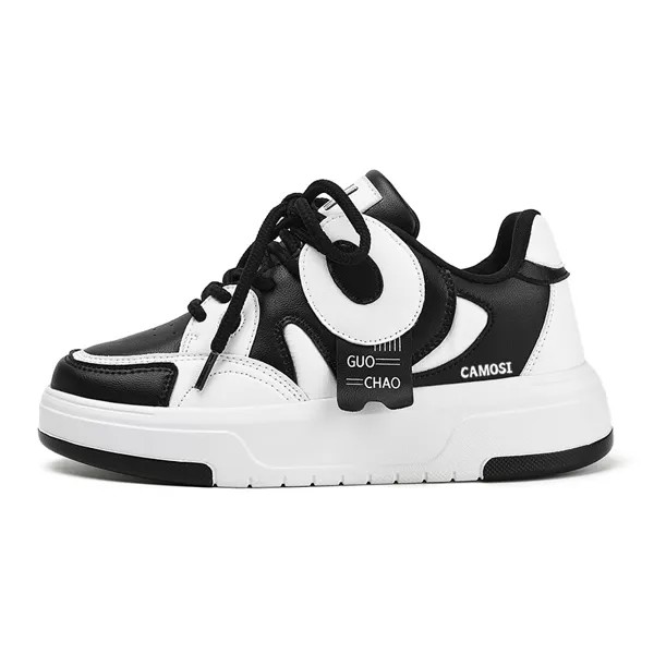 Кроссовки CAMOSI Skateboarding Shoes Unisex Low-top, белый/черный