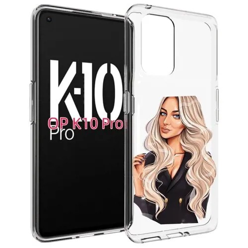 Чехол MyPads Платье-пиджак женский для OPPO K10 Pro задняя-панель-накладка-бампер