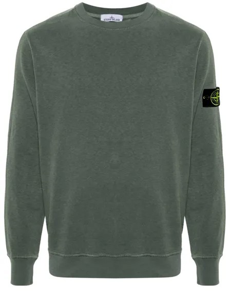 Толстовка Stone Island Cotton, зеленый