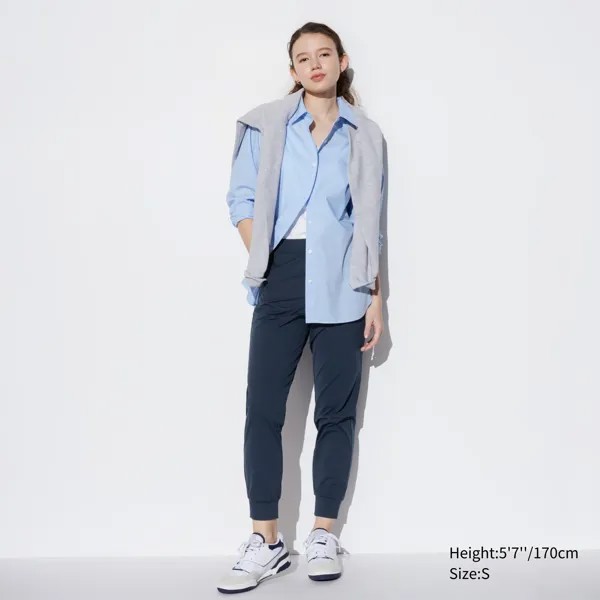 Ультраэластичные спортивные брюки airism UNIQLO, темно-синий