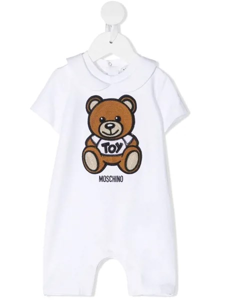 Moschino Kids комбинезон для новорожденного Teddy Bear с короткими рукавами