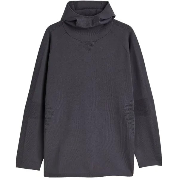 Худи H&M Knit Mid Layer, темно-серый