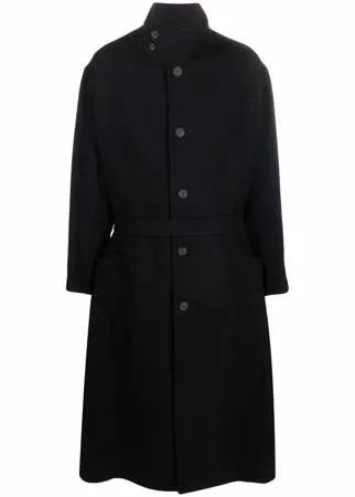 Yohji Yamamoto однобортное пальто с поясом