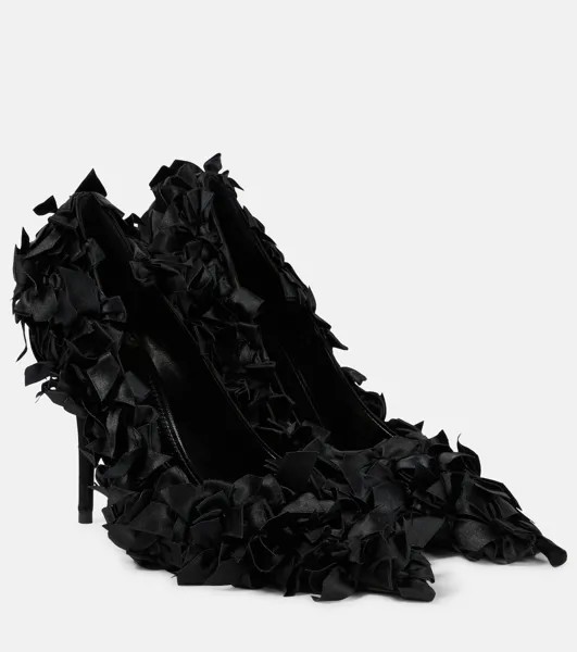 Атласные туфли Марии-Антуанетты Balenciaga, черный