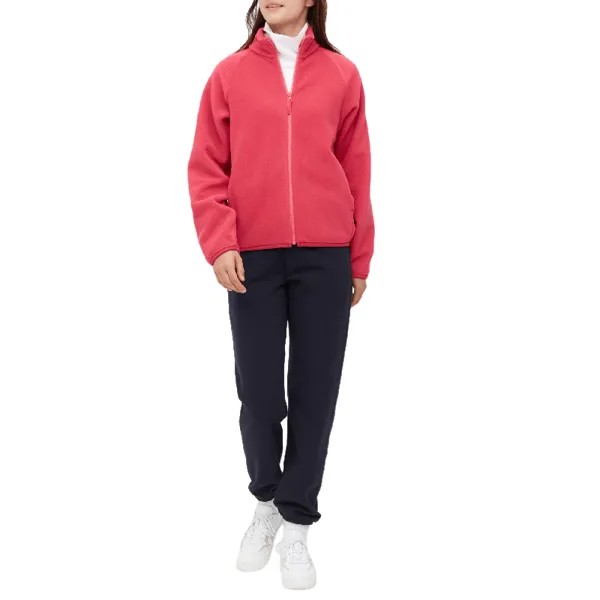 Толстовка женская Uniqlo Fleece zipped, розовый