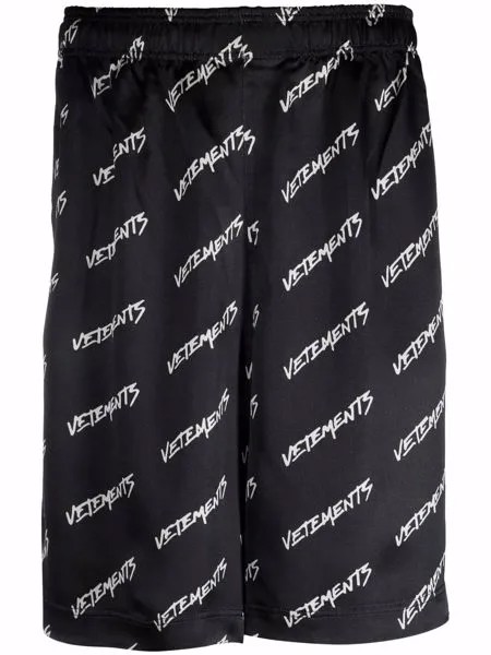 VETEMENTS спортивные шорты с логотипом