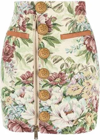 Dsquared2 жаккардовая юбка мини с цветочным узором