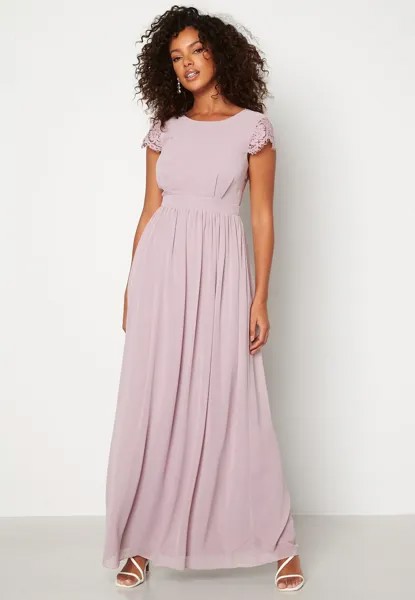 Длинное платье лилового цвета Bubbleroom