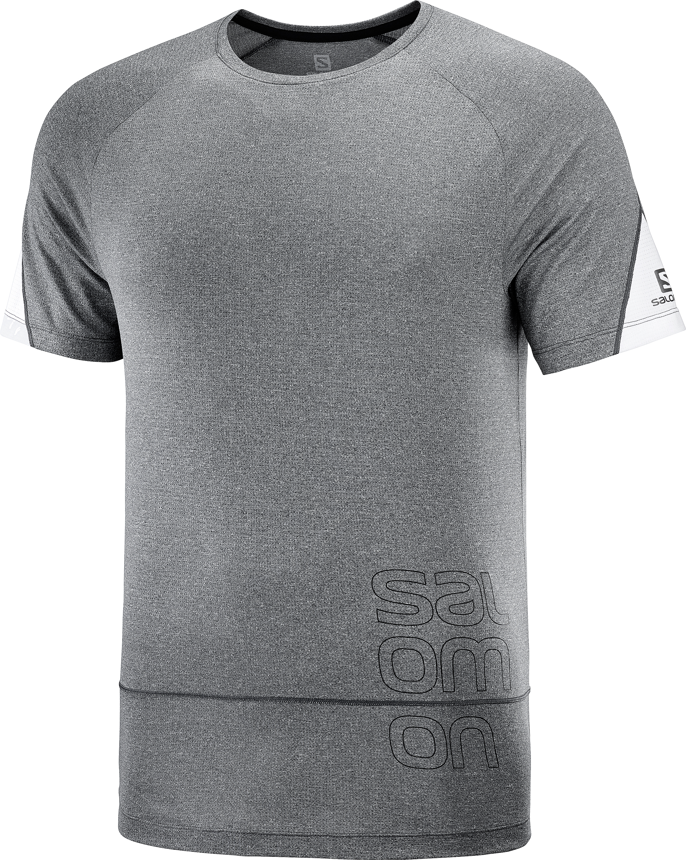 Футболка мужская Salomon Cross Run Graphic серая XL