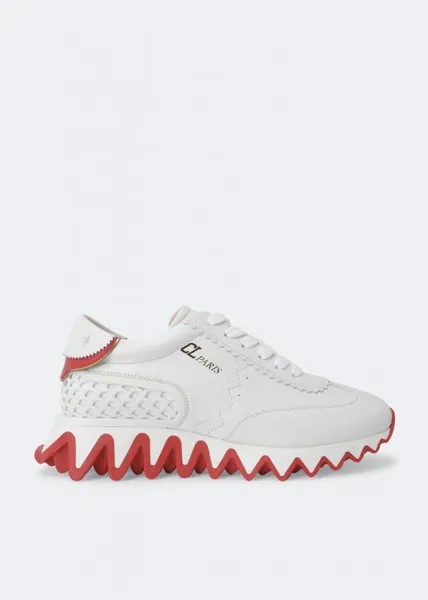 Кроссовки CHRISTIAN LOUBOUTIN Loubishark sneakers, белый