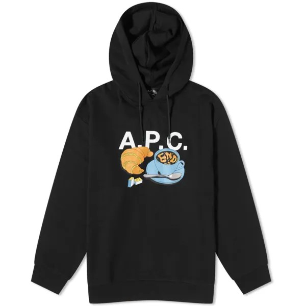 END. х A.P.C. Толстовка Pierre 'Coffee Club', черный