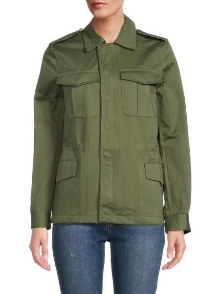 Куртка ZADIG & VOLTAIRE kayak amour utility с длинными рукавами, khaki