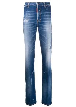 Dsquared2 джинсы bootcut с эффектом потертости