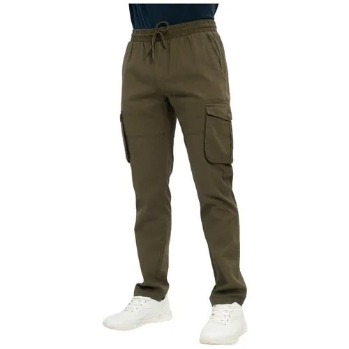 Брюки джоггеры Lee Cooper, размер 34/34, зеленый