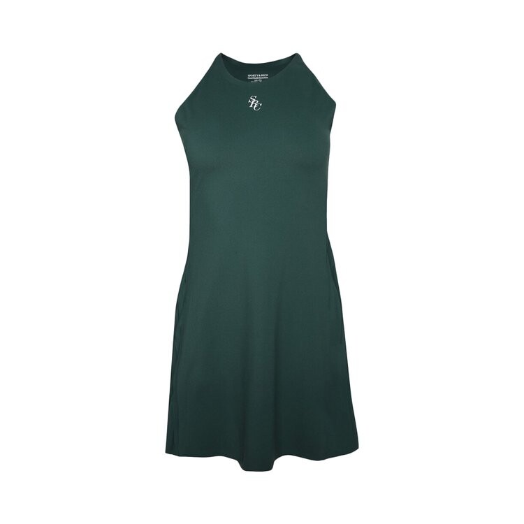 Платье Sporty & Rich Tennis Dress, зеленый