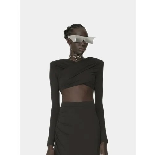 Топ Han Kjøbenhavn Cropped Long Sleeve, размер 36, черный