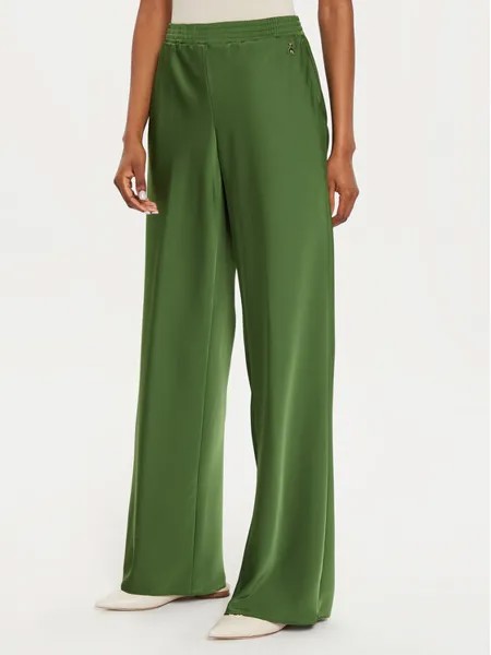 Брюки из ткани regular fit Patrizia Pepe, зеленый