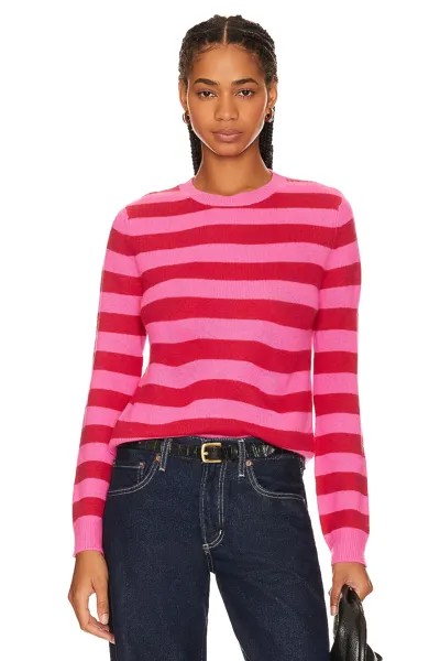 Свитер JUMPER 1234 Stripe Crew, цвет Hot Pink & Cherry