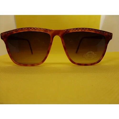 Солнцезащитные очки Baron барон 9644, овальные, оправа: пластик, складные, с защитой от УФ, коричневый