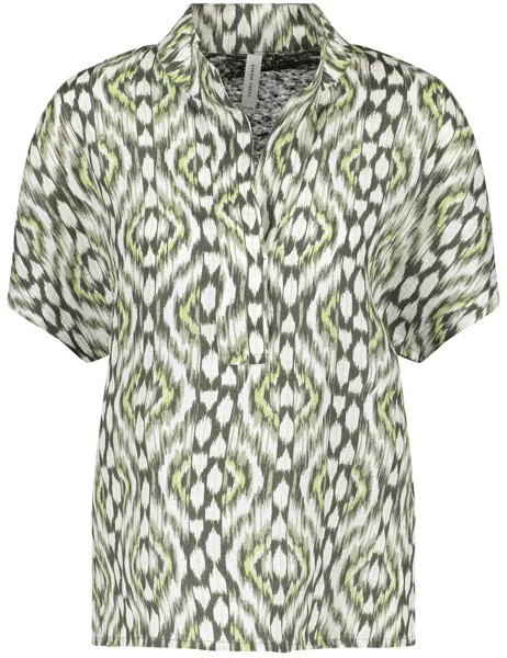 Блузка Gerry Weber, оливковый/светло-зеленый