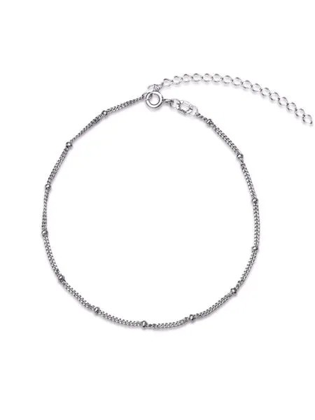 Браслет женский TOP CRYSTAL 40675703 из серебра, р. 17