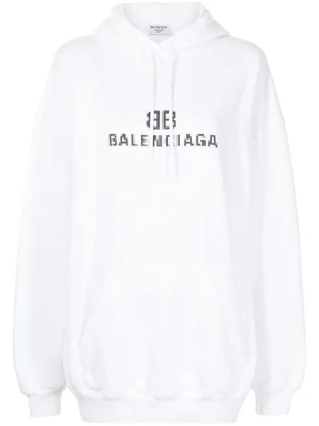 Balenciaga худи с логотипом BB
