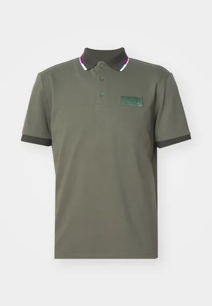 Поло EA7 Emporio Armani, оливковый