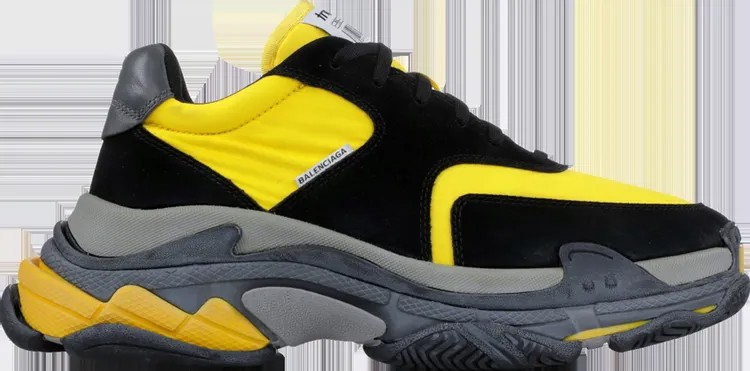 Кроссовки Balenciaga Triple S Sneaker Black Yellow, желтый