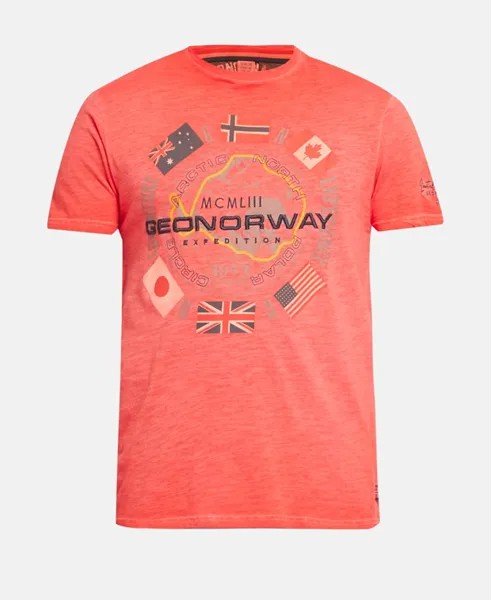 Футболка Geographical Norway, персик