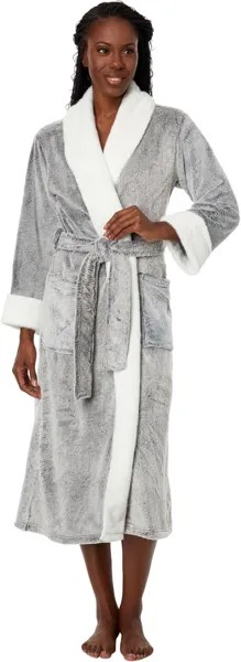 Халат Frosted Cashmere Fleece Robe N by Natori, черный