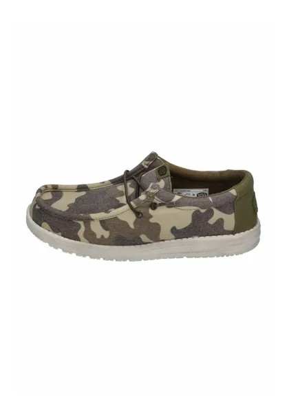 Спортивные туфли на шнуровке WALLY WASHED Hey Dude, цвет camo