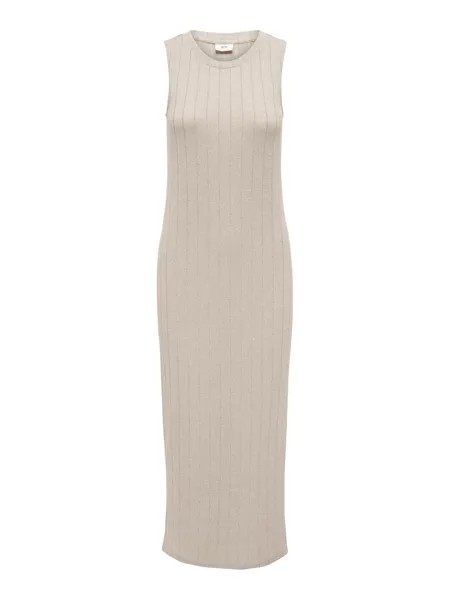 Платье JACQUELINE de YONG Locker Langes Maxi Stretch Bodycon Dress Ohne Ärmel, бежевый