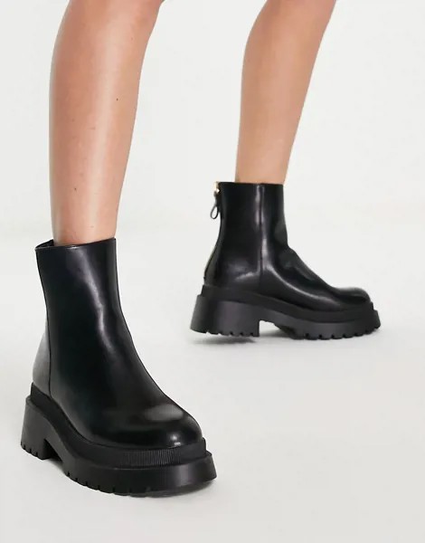 Черные ботинки из искусственной кожи Miss Selfridge Ambush-Черный